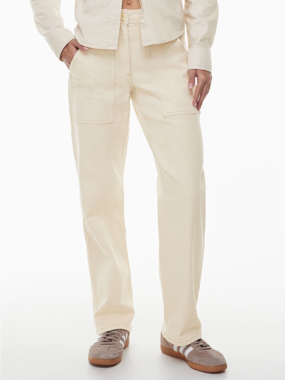 Wilfred Cream Utility Cargo Pants